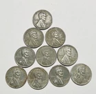 1943 🇺🇸P Steel Pennies WWII Lot Of 10 Circulated As Pictured (SP149)