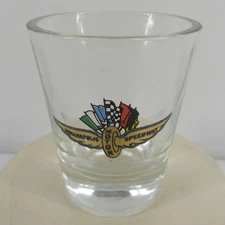 Indianapolis Motor Speedway Shot Glass Vintage 1990's Logo IMS Indy 500