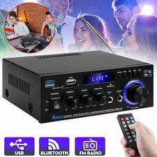 HiFi Verstärker 2 Kanal Bluetooth Vollverstärker Digital Stereo Soundverstärker