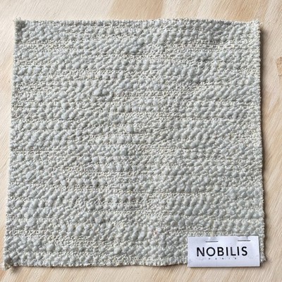 Nobilis Amos 10895/64 Wool Blend Fabric Sample 9 x9  Textured Blue Italy VTG