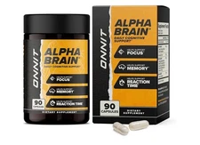 Onnit Alpha Brain All-in-One Product for Energy Management - 90 Tablet