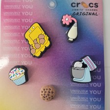 Crocs Jibbitz Charms Baker 5 Pack Original Food Cookie Cupcake Mixer