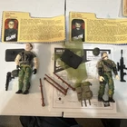 Hasbro G.I. Joe Duke & Side Track Action Figures (2000) w/ Rifle Pistol Backpack