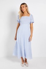 Dorothy Perkins Blue Midi Dress Womens Occasion Dresses
