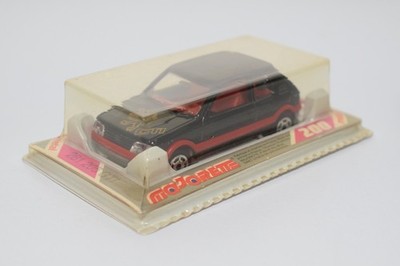 B86 1:64 3INCH 3 INCH MAJORETTE 281 PEUGEOT 205 GTI BLACK MIB VERY RARE!