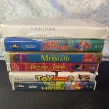 Disney Clamshell Vhs Assorted Lot Of 6 Kid/Family Movies
