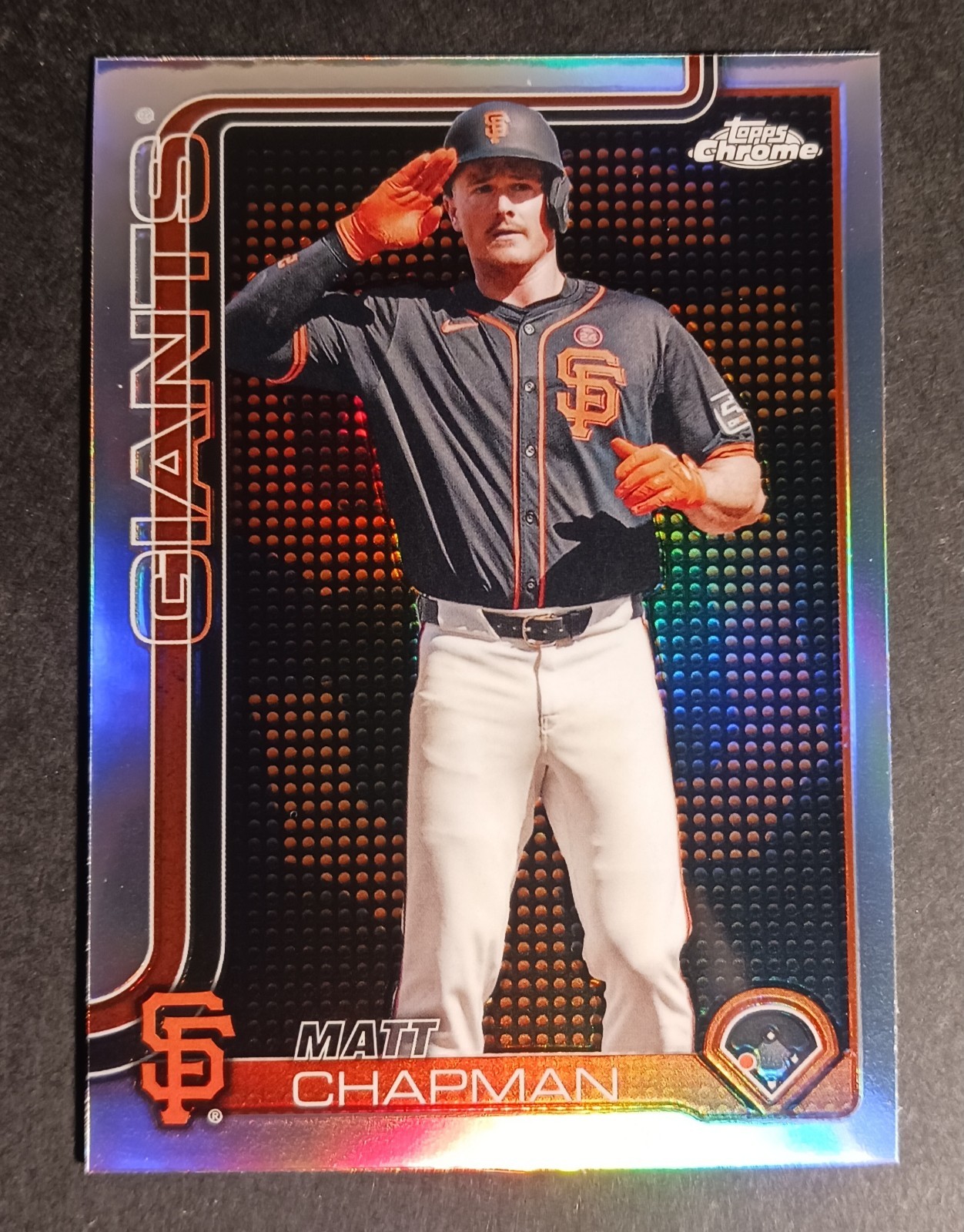 2025 Topps Chrome Lightboard Logo Refractor SSP  Matt Chapman CASE HIT! - Giants