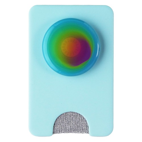 PopSockets PopWallet + Portefeuille Téléphone Magnétique pour Appareils MagSafe - Bleu Arc-en-ciel - Photo 2 sur 4