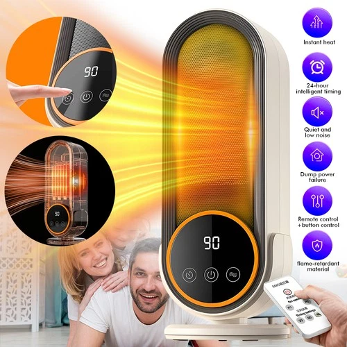 Space Heater Energy Efficient Portable Heater Fast Heating 1200W Timer Indoor