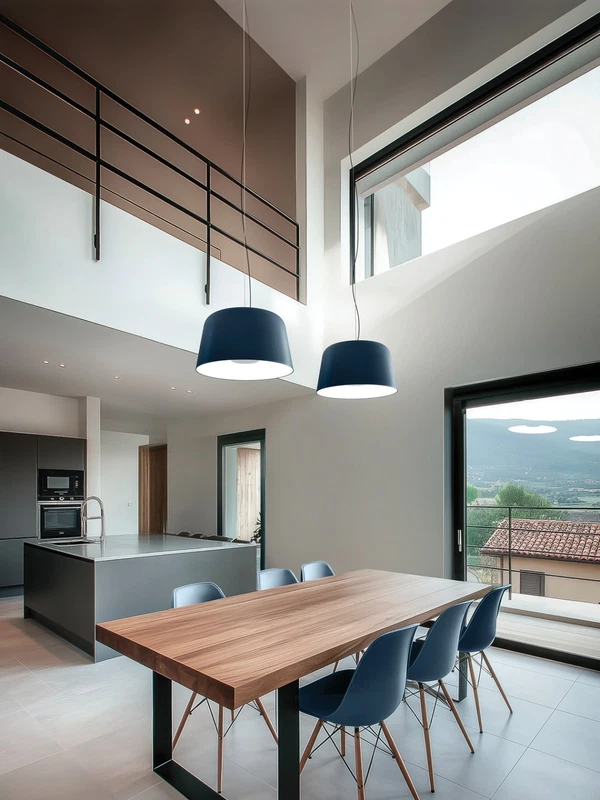 Lampada a Soffitto Sospensione LINEA LIGHT Delfi Rosa Luce LED 22 Watt Design, fotografia 4 di 9