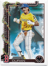 2025 Topps Holiday #H180 Jarren Duran - Boston Red Sox