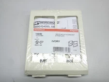 Wiremold V4050 6 x 4-3/4" Ivory Steel Multiple Channel Raceway Mounting Bracket