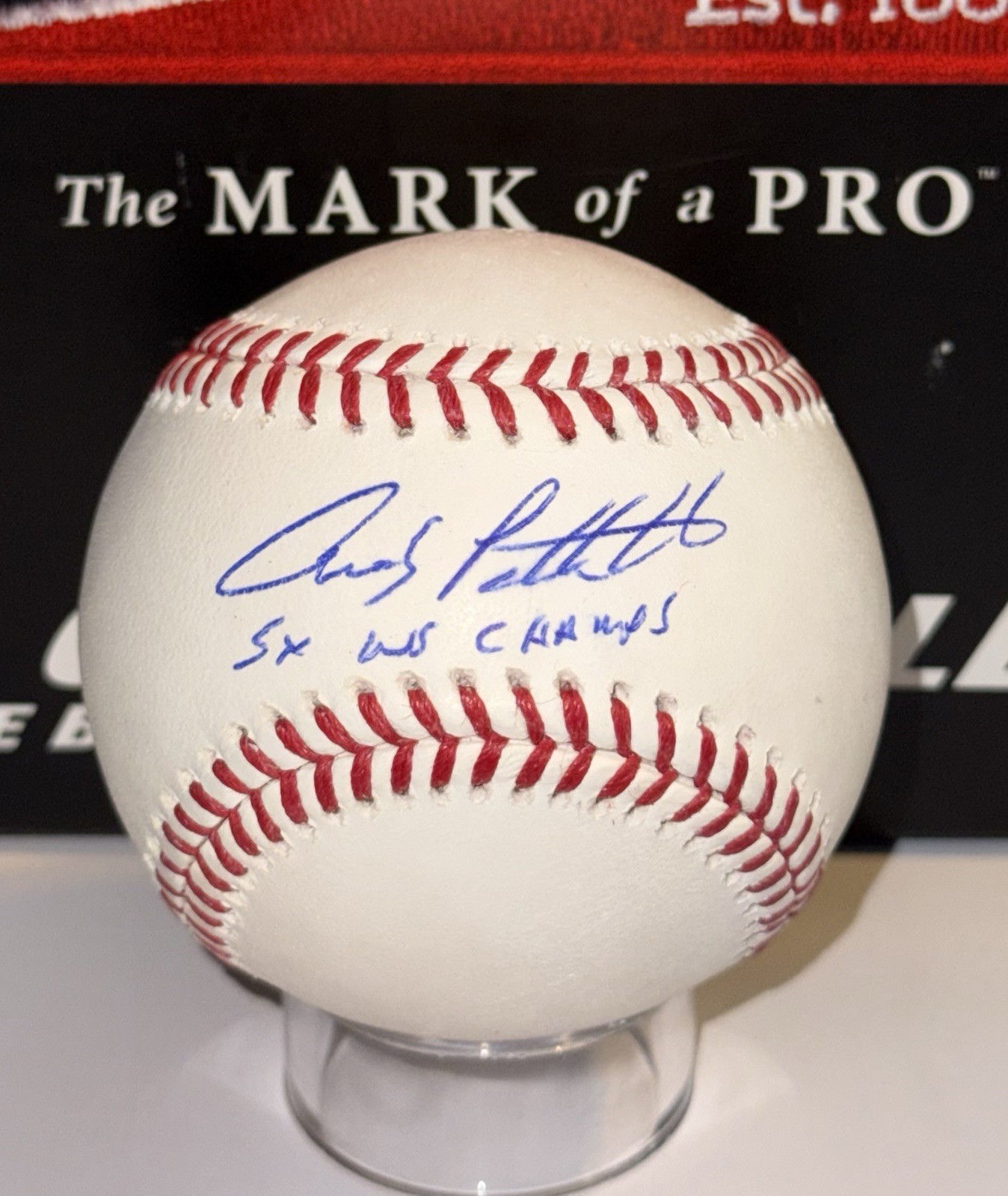 Andy Pettitte Autograph Signed OML Baseball w/ 5x WS Champs - MLB Auth