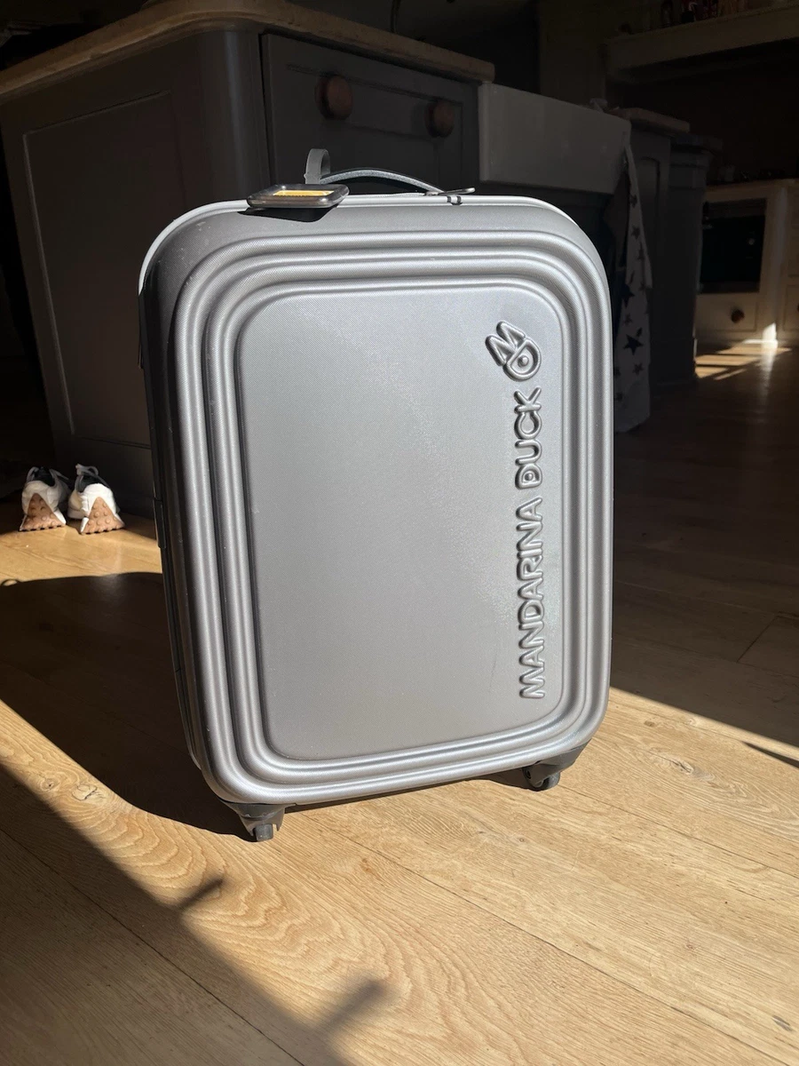 Valise Cabine Mandarina Duck – Logoduck Expandable – Blanc Cassé (neuve)