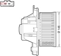 Denso DEA21014 InnenraumgebläSe FüR CitroËN Ds Peugeot