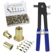 Rivet nut Tool kit,rivnut Tool,500Pcs Metric Rivet Nut Combination (M3/M4/M5/...