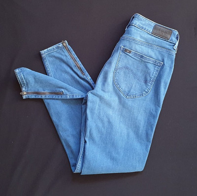 Lee Scarlett High Zip Skinny Jeans W28 Innenbeinlänge 67cm Taillenweite 33cm