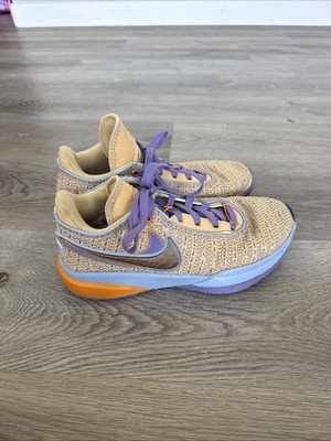 Nike Lebron XX Size 6Y  (Celestial Gold, Purple, Light Blue, Orange)  Kids shoes