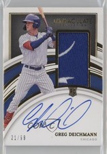 2022 Panini Immaculate Rookie 21/99 Greg Deichmann #115 Patch Auto 17lu