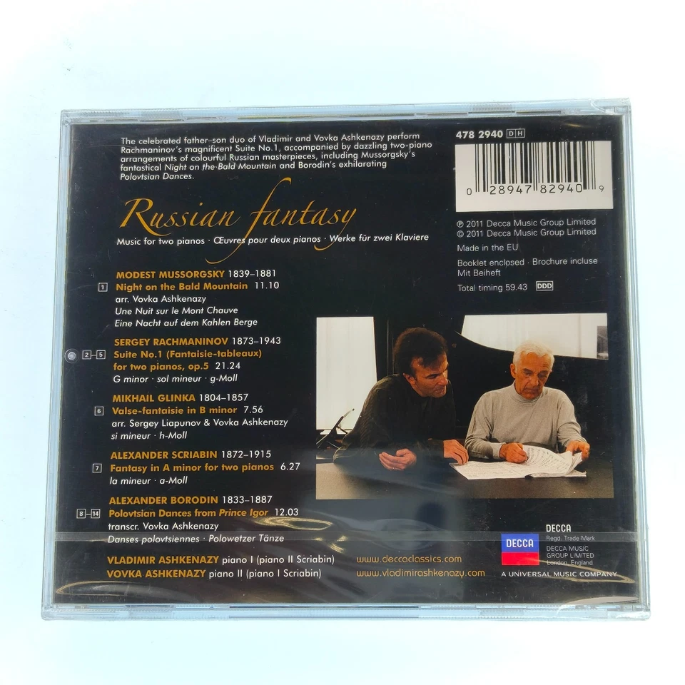 Vladimir & Vovka Ashkenazy Russian Fantasy - CD New Sealed  - Image 2 of 2