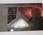 2025 Mayan Pyramid 1g .999 Silver Shaped Coin in Capsule & Card Mintage 5000