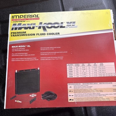 Aluminum Transmission Fluid Cooler Heavy Duty Premium By MAXI-KOOL
