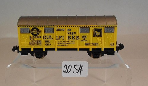 Lima Spur N 1/160 Nr. 53034 gedeckter Güterwagen Gulfiber 2-achsig der SJ #2054 | Zustand: Gebraucht
