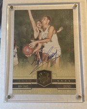 2009-10 Panini Court Kings Bob Cousy HOF Box Topper 5x7 Auto #4/10!