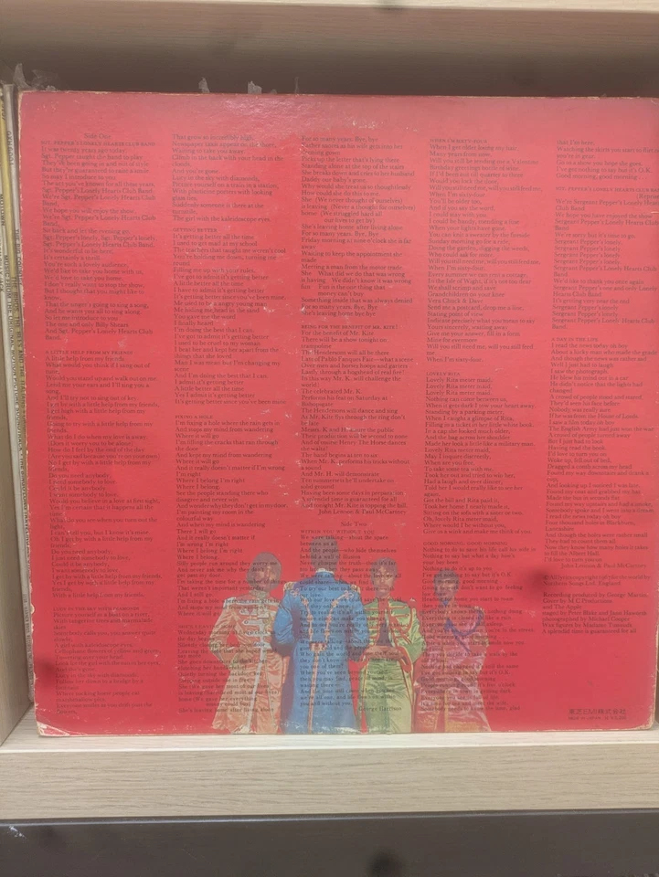 The Beatles Sgt. Pepper's Lonely Hearts Club Band · Lp · 1974, photo 2 of 2