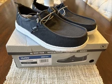 Hurley Laguna Men’s Casual Ultra-Lightweight Breathable Canvas Shoe [Black] NEW