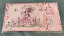 Wild Rose Studio-New-Annabelle’s Meadow-Clear Stamps-Girl, Dog, Meadow, Flowers-