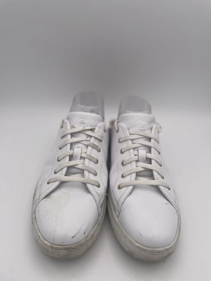 Club Monaco Jamila слайд кроссовки женщин Sz 10 белая кожа повседневные туфли - Изображение 2 из 4