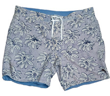 Tommy Bahama Relax Swim Trunks Men's White Blue Flower Tropical short Size 2XL