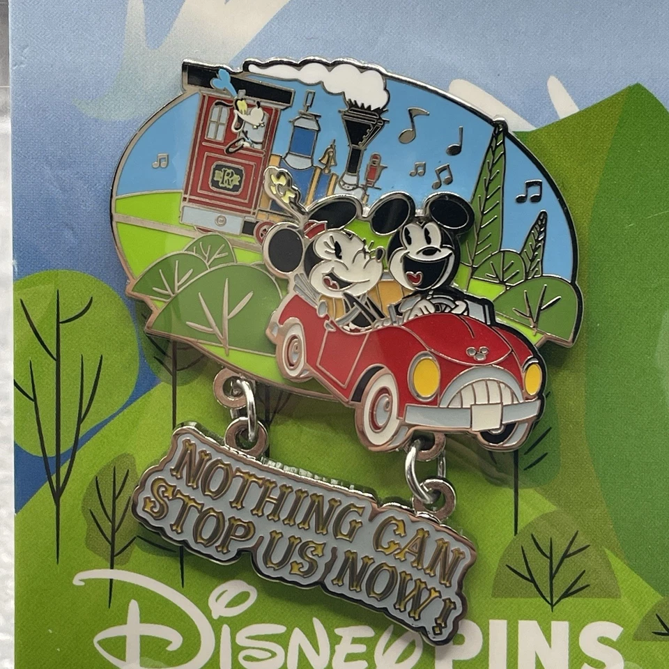 Prendedor LE Mickey Minnie Goofy Runaway Railway Train Nada puede detenernos ahora Disney Foto 2 de 2