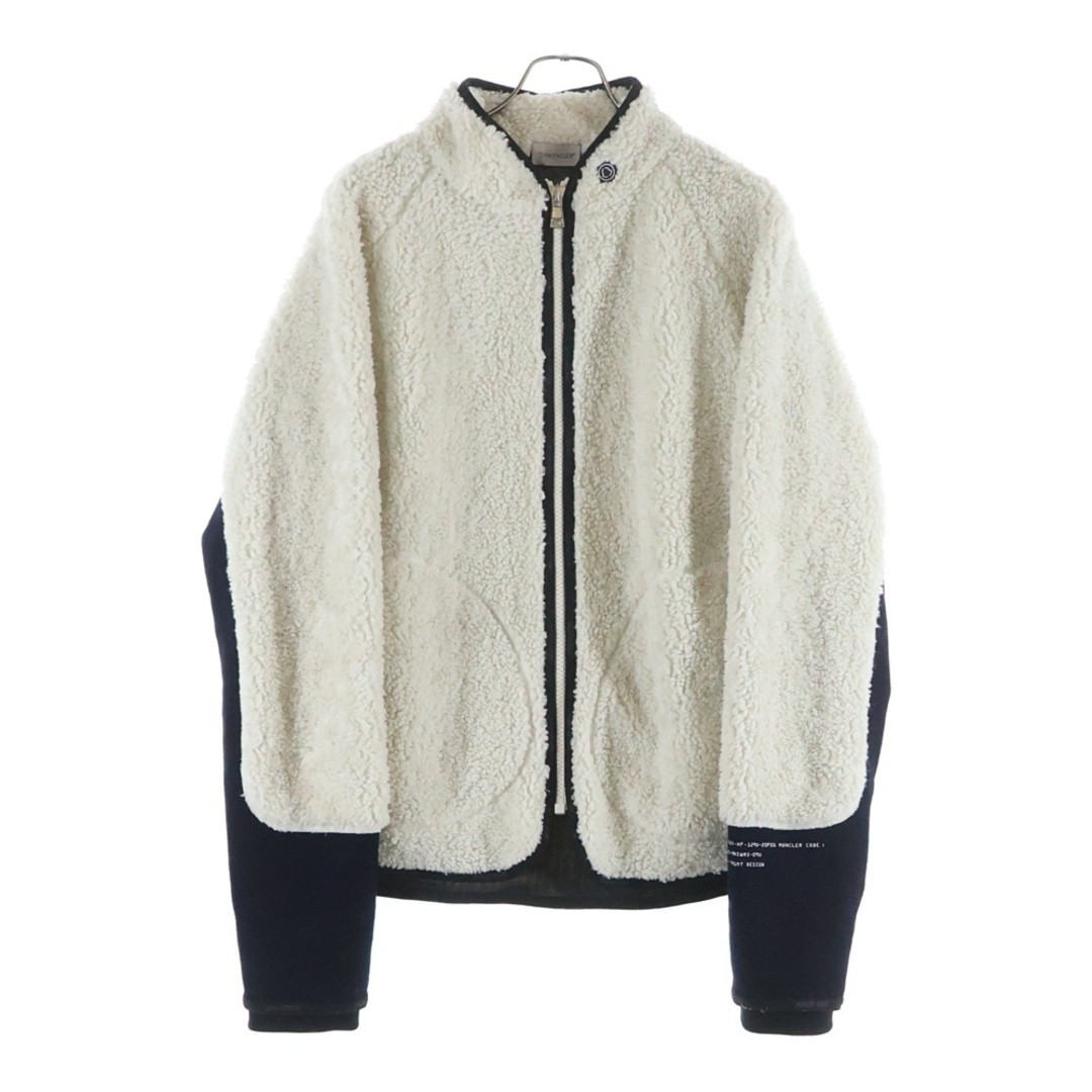 Moncler 21AW x Fragment MAGLIA CARDIGAN Zip Up Fleece Jacket White Used 31ca7b12 thumbnail 2