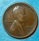 1915S Lincoln Cent / Fine F with Details / Low Shipping
