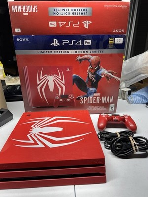 PlayStation 4 Pro 1TB Limited Edition Marvel's Spider-Man Console Firmware 12.52