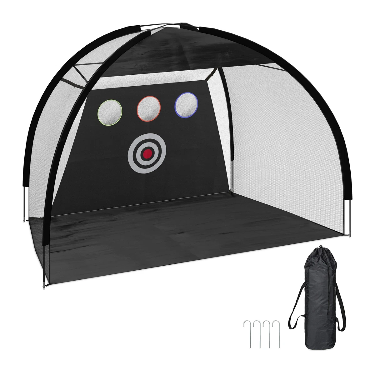 Rete Da Golf 3x2.1m Con Tappeto Erboso, 5 Palline E Borsa | Set Allenamento Completo IDEASSKY