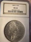1883 O - Morgan Silver Dollar NGC MS64
