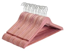 American Red Cedar Wood Coat Hangers, Wooden Suit Hangers, Smooth Cut Notches-