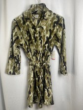 Modern Kids Flame Resistant Plush Camo Robe Unisex Sz L New