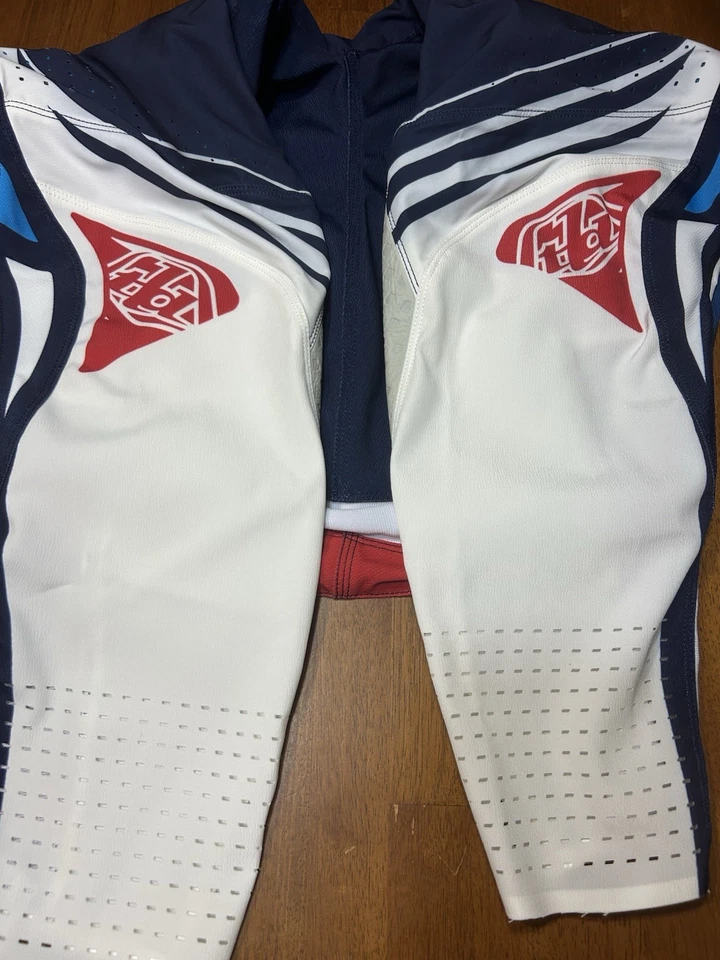 Nuevos Pantalones Moto Troy Lee Designs SE Pro - Solo Talla 36 (Azul Marino/Rojo) A15 Foto 2 de 4