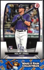 Nolan Jones 2023 Bowman #74 Colorado Rockies Rookie RC