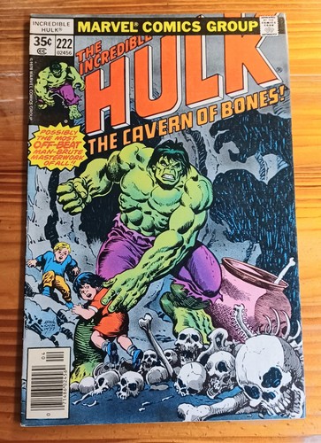 INCREDIBLE HULK 222 marvel comic book doc samson avengers defenders 1st billy
