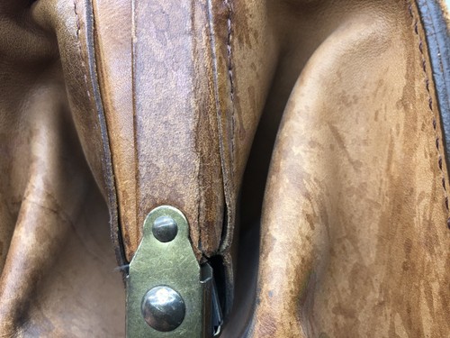 Vintage Leder Renwick Canadian Belting Leder Aktentasche Klapptasche - Bild 8 von 15