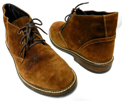 NAOT Pilot Suede Size 43   10.5 ankle lace up Boots Shearling lined Men brown
