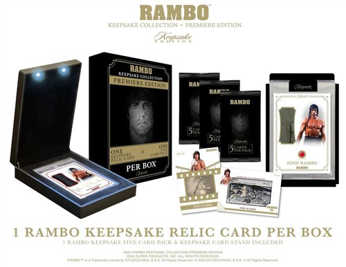 2024 SUPER BREAK RAMBO COLLECTION PREMIERE KEEPSAKE EDITION SEALED 5 BOX CASE A - Picture 5 of 5