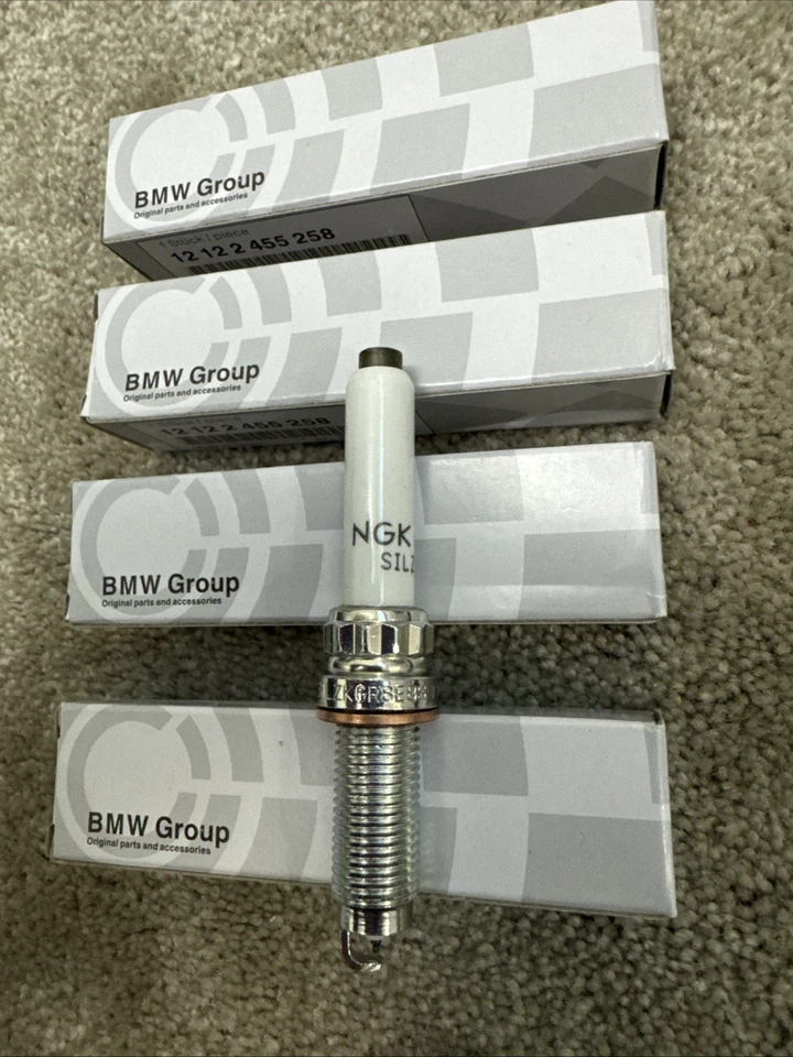 BMW Genuine Spark Plug Set of 4 – 12122455258 OEM Engine Ignition Plugs - Image 4 of 4