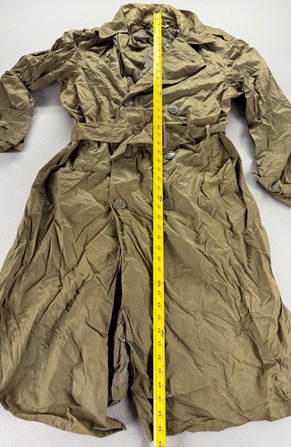 Vintage 1960’s Men’s Army Trench Raincoat Taupe (Reg.-36) 8405-634-4929 READ - Picture 7 of 15