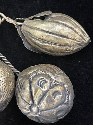 Antique Large Afro-Brazilian Amulet 12" Penca De Balangadan w 10 Charms- Listen! - Picture 5 of 9